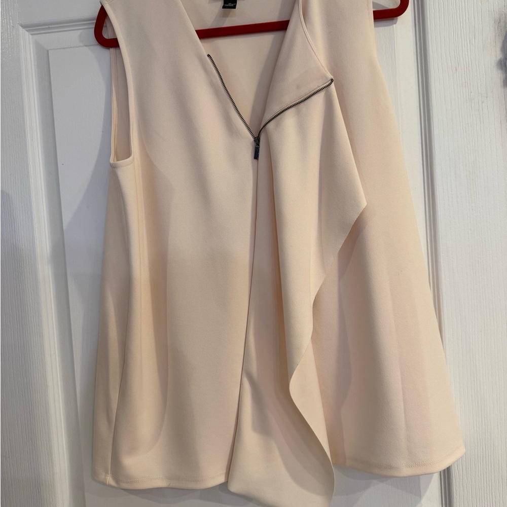 Alfani Cream Sleeveless Blouse